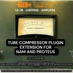 PastToFutureReverbs ITA LA-1B Tube Compressor Plugin Extension For NAM and PROTEUS!