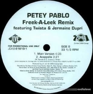 Petey Pablo Featuring Twista and Jermaine Dupri Freek-A-Leek Remix Acappella ViNYL RiP