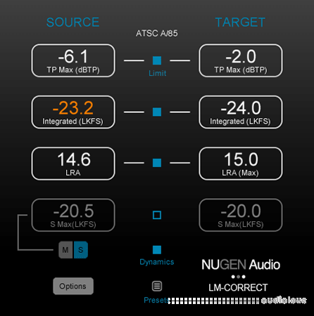 NuGen Audio LM-Correct v2.10.0.1 / v2.8.0.8 WiN MacOSX