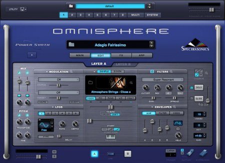 Spectrasonics Omnisphere 2 GUI