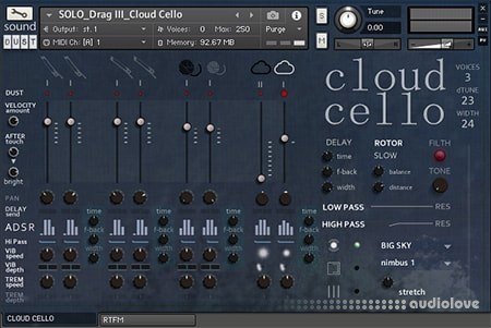 sound DUST Cloud Cello