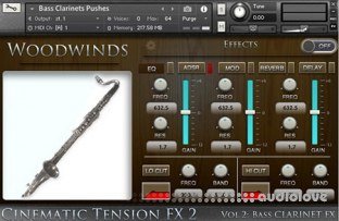 Cacophony Inc Cinematic Tension FX2 Vol.2 Bass Clarinets