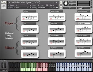 Dynamic Sound Sampling Orchestral String Arpeggios