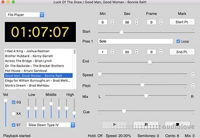 Roni Music Amazing Slow Downer v3.6.7 / v4.0.4 WiN MacOSX