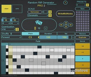 Audiomodern Random Riff Generator Pro 2