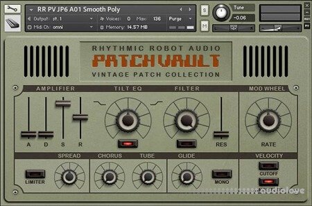 Rhythmic Robot Audio PatchVault Jupi6 Factory Set