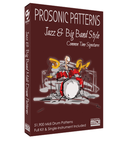 Prosonic Studios Midi Grooves Jazz and Big Band Drum Library
