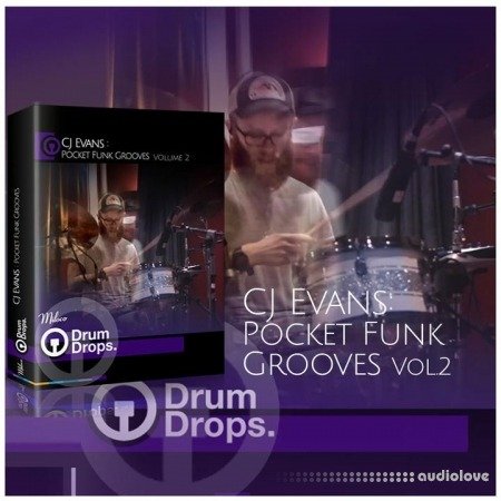 DrumDrops CJ Evans Pocket Funk Vol.2 Loops and Hits Pack and Multitrack