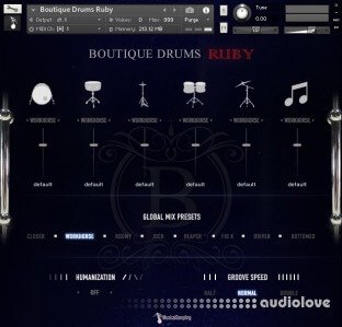 Musical Sampling Boutique Drums Ruby