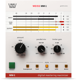 Softube Weiss MM-1 Mastering Maximizer