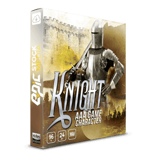 Epic Stock Media AAA Game Character Knight