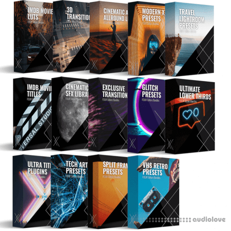 FOUR Editors Platinum Bundle: Complete All in 1 - 3000+ WAV Synth Presets