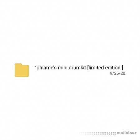 kidphlame's mini drumkit limited edition! WAV DAW Templates