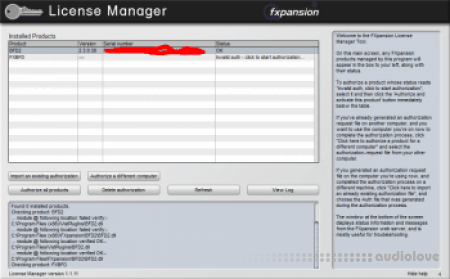 FXpansion License Manager