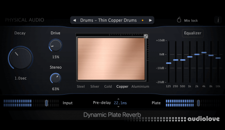 Physical Audio Dynamic Plate Reverb v3.1.7 WiN