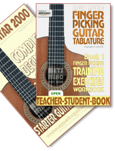 Finger Picking Guitar Tablature Book 1: Finger Picking Training Exercises Workbook