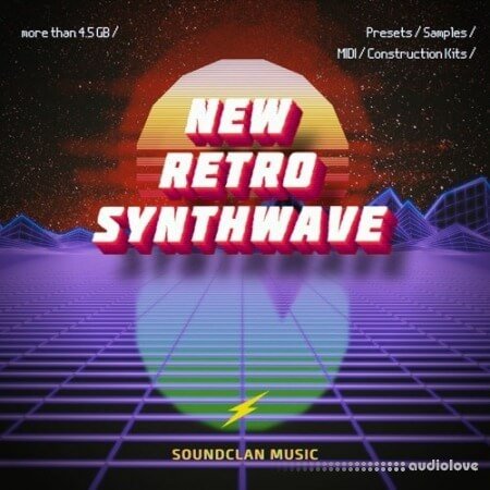 Soundclan Music New Retro Synthwave WAV MiDi Synth Presets