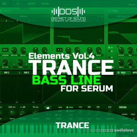 District Of Sound Elements Trance Bass Line For Serum DAW Templates