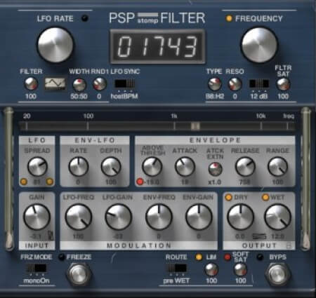 PSPaudioware PSP stompFilter v1.2.0 WiN