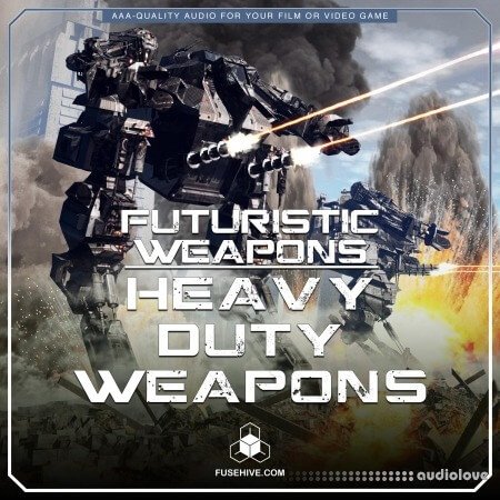 GameDev Market Futuristic Sci-Fi Laser Machine Guns, Flamethrowers and Heavy Duty Weapons Sound Effects Library