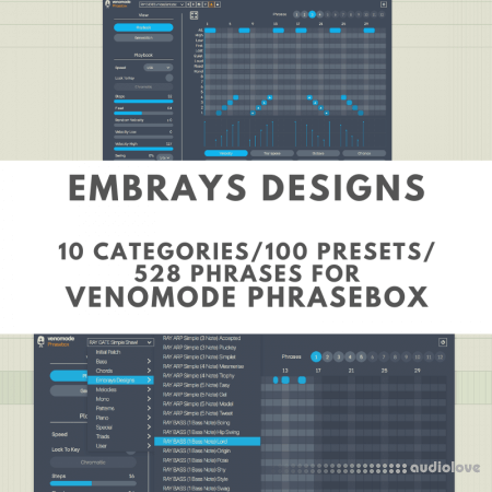 Embrays Designs 100 Presets for Venomode Phrasebox