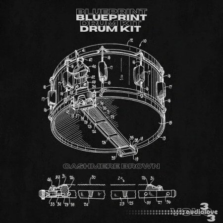 Cashmere Brown Blueprint Drum Kit Vol.3