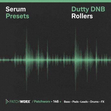 Loopmasters Patchworx 146 Dutty DnB Rollers Synth Presets MiDi