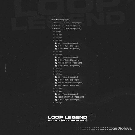 Loop Legend Midi Kit (400 Drum Midi)