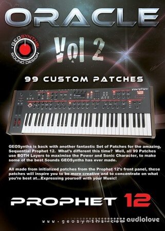 GeoSynths Oracle Vol.2 for Prophet 12 Synth Presets