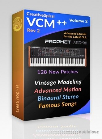 Creative Spiral Voice Component Modeling (VCM) Patch Bank Volume 2 Prophet Rev 2 Synth Presets