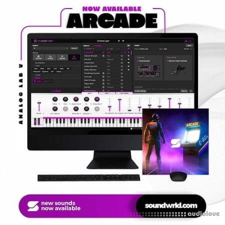 Soundwrld Arcade (Analog Lab V Bank) Synth Presets
