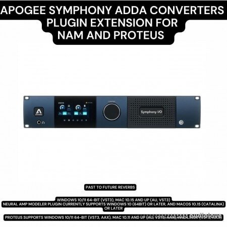 PastToFutureReverbs Apogee Symphony ADDA Converters Plugin Extension Synth Presets