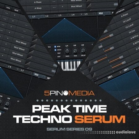 5Pin Media Peak Time Techno Serum Synth Presets