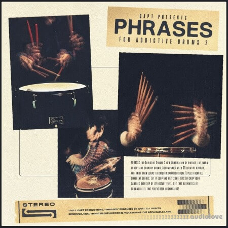 QAPT Presents PHRASES for Addictive Drums 2