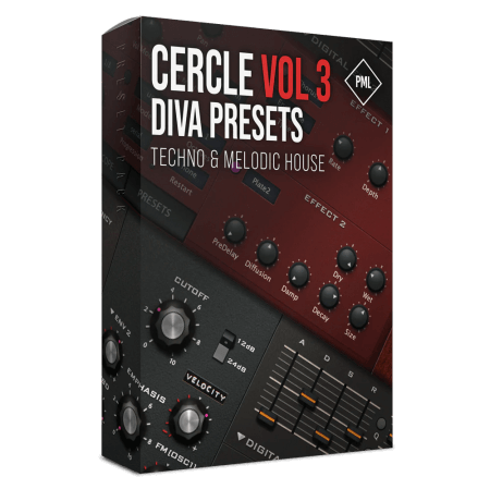 Production Music Live Cercle Sounds Vol.3 Diva Preset Pack for Techno and Melodic House Synth Presets MiDi