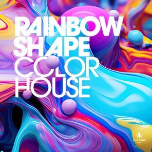 Black Octopus Sound Rainbow Shape Color House