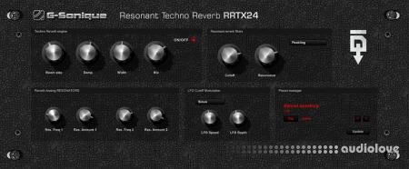 G-Sonique RRTX24 Resonant Techno Reverb v1.0 Regged WiN
