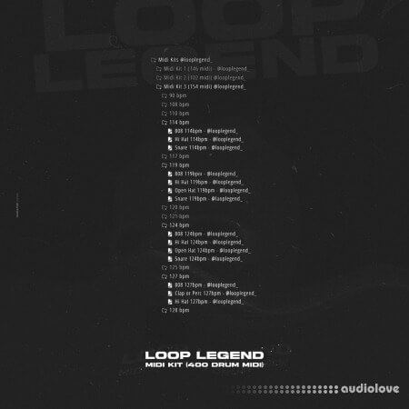 Loop Legend 2024 Drum Midi Kit MiDi