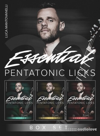 JTC Guitar Luca Mantovanelli 20 Essential Pentatonic Licks: Box Set TUTORiAL
