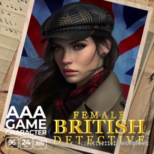 Epic Stock Media AAA Game Character British Female Detective