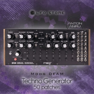 LFO Store Moog DFAM Techno Generator (50 Patches by Anton Anru)