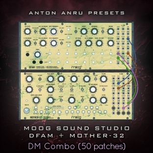 Anton Anru Moog Sound Studio: DFAM + Mother-32 DM Combo (50 Patches by Anton Anru)