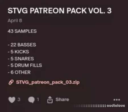 STVG Patreon Pack Vol.3 WAV