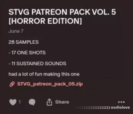 STVG Patreon Pack Vol.5 HORROR EDITION WAV