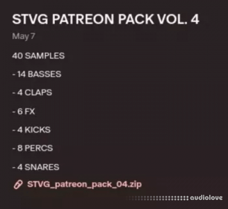 STVG Patreon Pack Vol.4 WAV