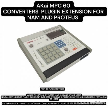 PastToFutureReverbs MPC60 Sampler 12 Bit Converters Plugin Extension