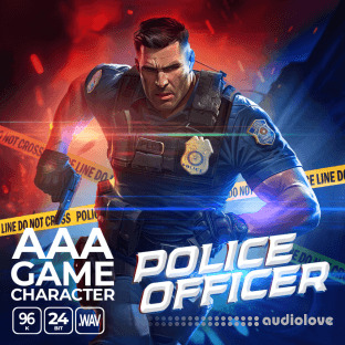 Epic Stock Media AAA Game Character Police Officer