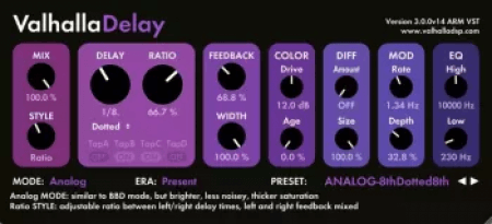 Valhalla DSP Valhalla Delay v3.0.0 WiN