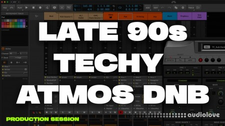 Thought-Forms Production Session 02 90s Tech Atmos Drum and Bass TUTORiAL