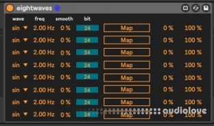 phritz LFO Eight a useful mappable LFO device